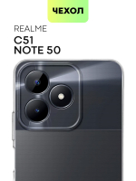 Чехол BROSCORP для realme C51 (арт.RM-C51-TPU-01-TRANSPARENT )