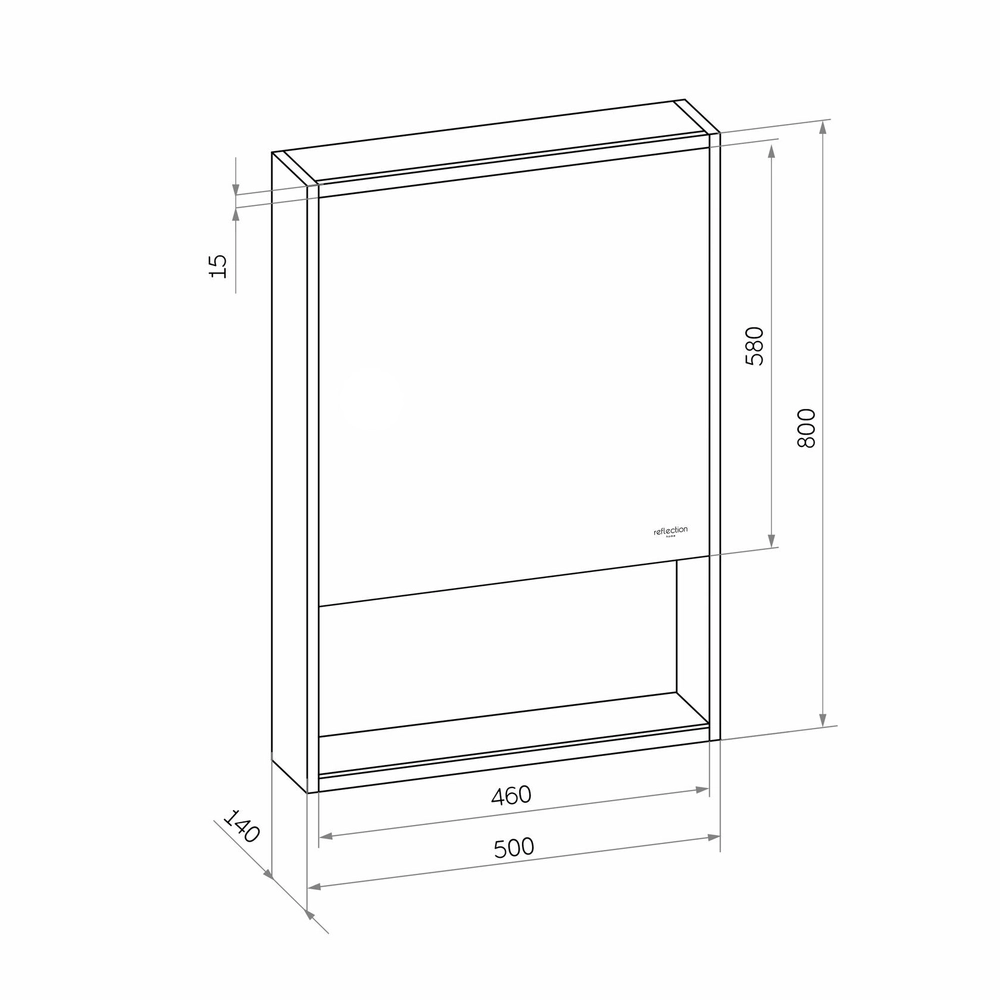 Зеркала-шкафы Reflexion Box RF2420WH