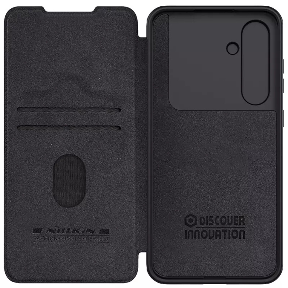 Кожаный чехол-книжка Nillkin Leather Qin Pro для Samsung Galaxy S24 FE
