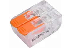 Клемма Navigator NTC-R1 2*2,5 оранжевые рычаги 30412