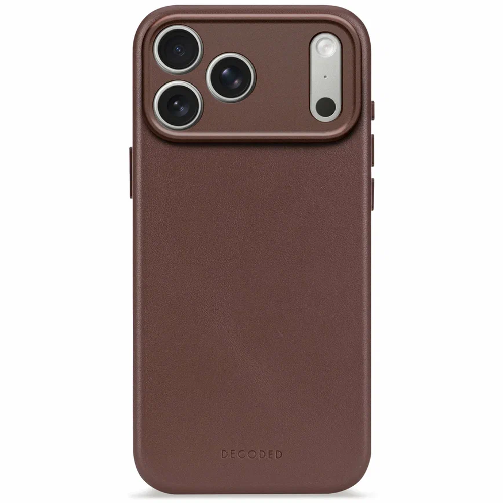 Чехол Decoded Leather Backcover для iPhone 17 Pro Max шоколадный