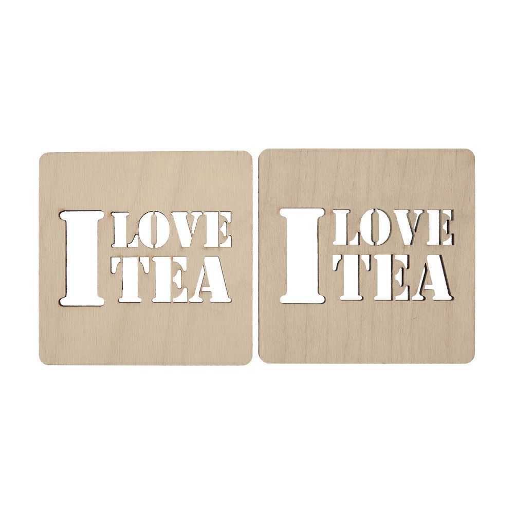 Заготовка из фанеры Подставка под горячее, 8.5х8.5 см, 2 шт, I love tea, ВД-297 Mr.Carving Заготовка из фанеры Подставка под горячее, 8.5х8.5 см, 2 шт, I love tea, ВД-297 Mr.Carving