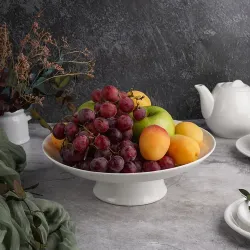 Блюдо для фруктов 26 см h8,7 см белое фарфор P.L. Proff Cuisine [1]