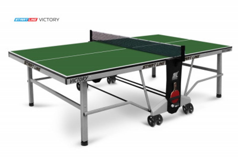 Стол теннисный VICTORY Indoor Зелёный, Синий  для помещений