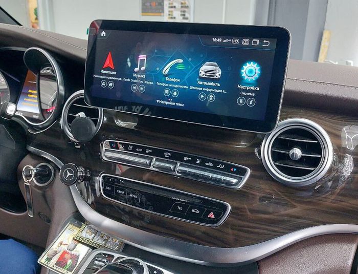 Магнитола для Mercedes-Benz V-класс (W447) 2019-2022 NTG 6.0 - RDL-7832-12 монитор 12.3" на Android 13, Быстрая, CarPlay, 4G SIM-слот