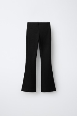 ZARA ЛОФЕРЫ НА ТОНКОЙ ПОДОШВЕ, ЧЕРНЫЙ
