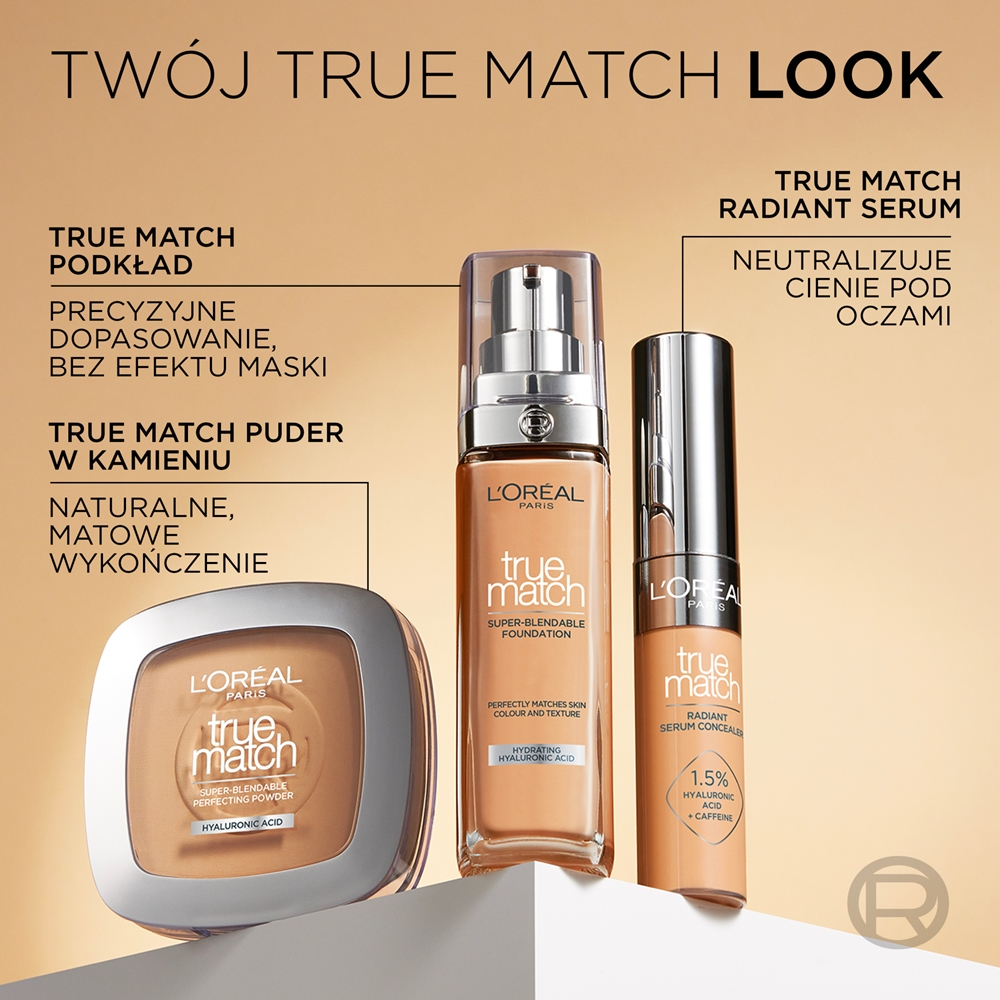 L’Oreal Paris True Match - Тональный флюид оттенок 4.5 N True Beige, 30 ml