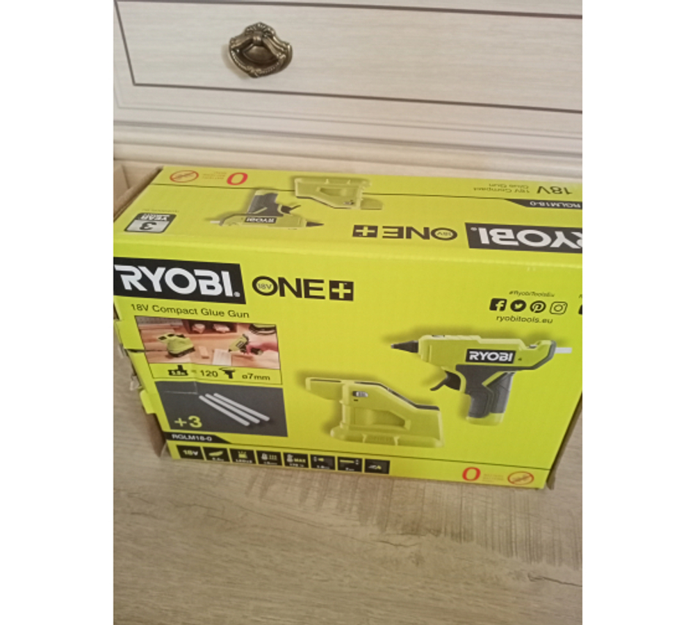 Клеевой пистолет Ryobi 18В RGLM18-0 5133005001