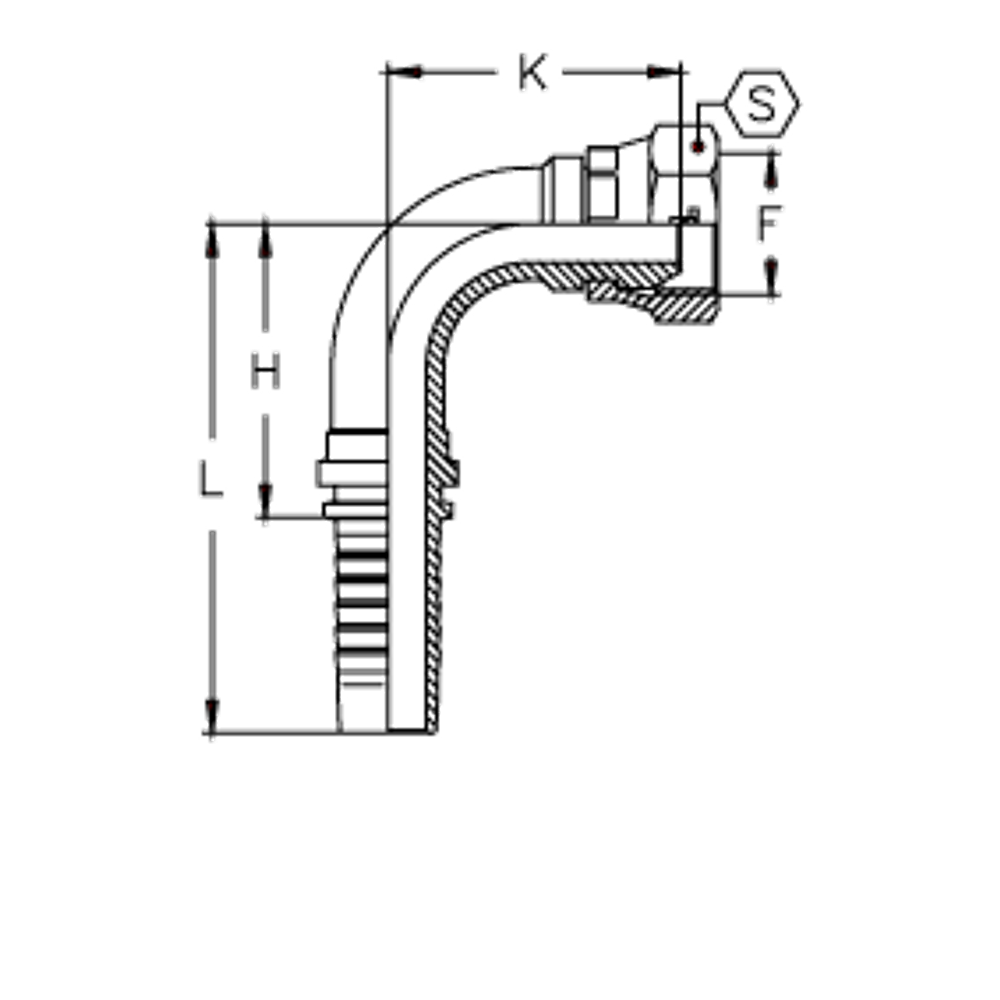 Фитинг DN 38 BSP (Г) 2 (90)