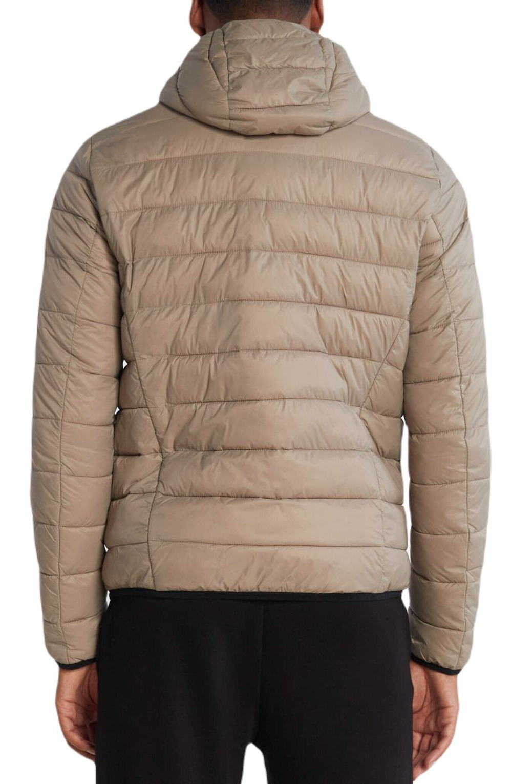 Мужская теннисная куртка BOSS x Matteo Berrettini Water-Repellent Puffer With Branded Trims — светло-пастельно-зелёная