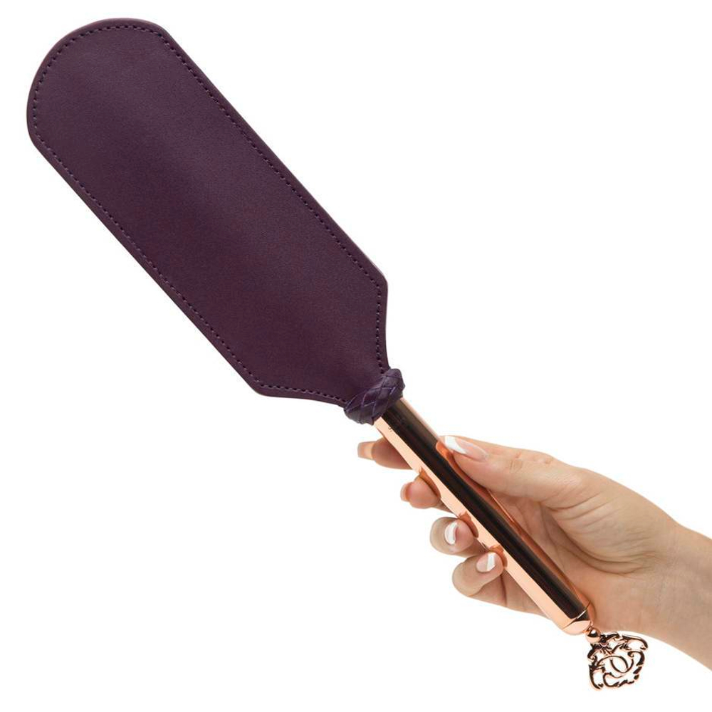 Фиолетовый пэддл Cherished Collection Leather and Suede Paddle - 41 см. (Цвет: фиолетовый)