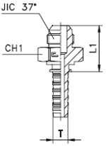 Фитинг DN 20 JIC (Ш) 1.5/16