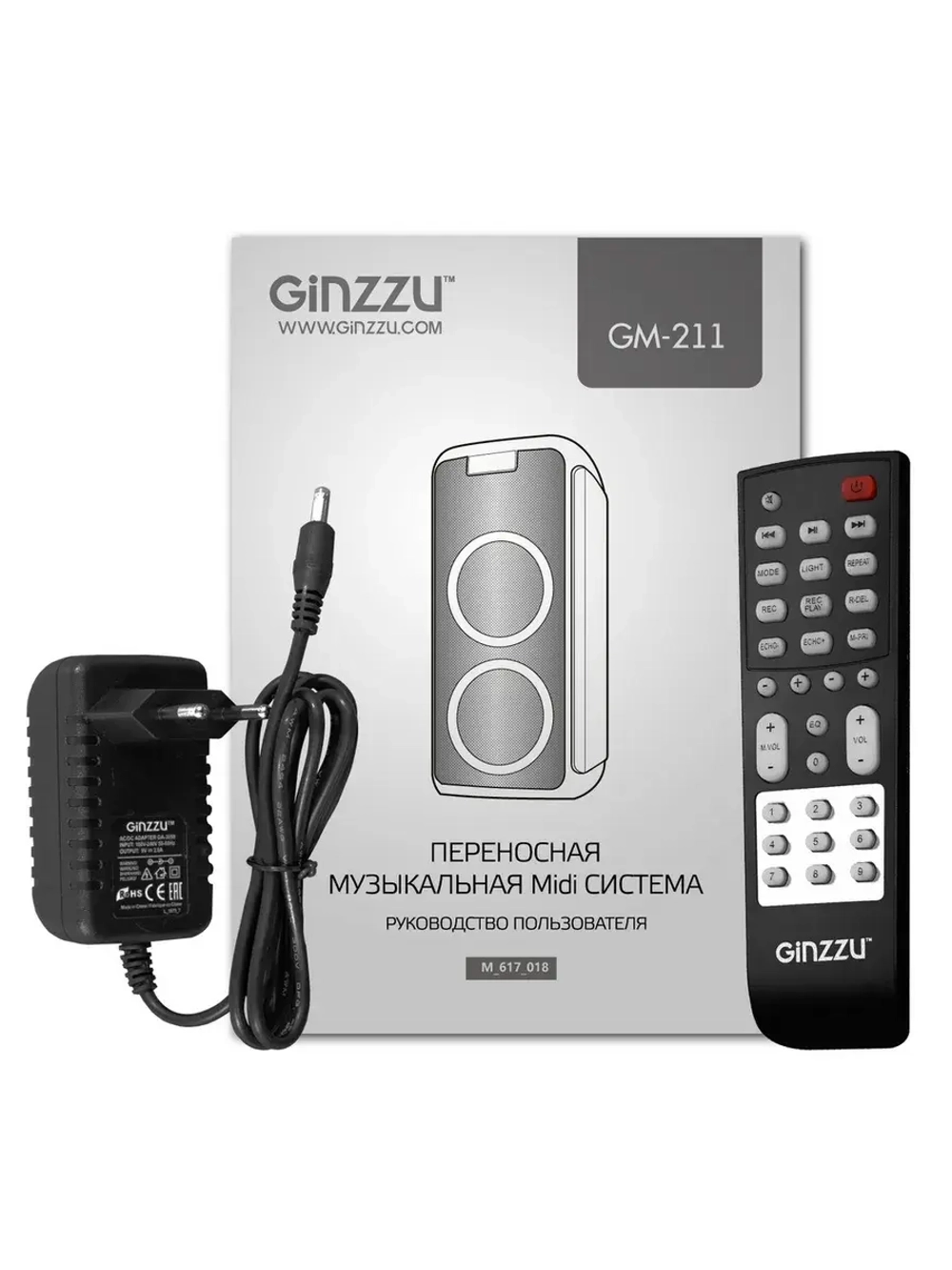 Переносная Bluetooth MIDI-система GM-211 Ginzzu