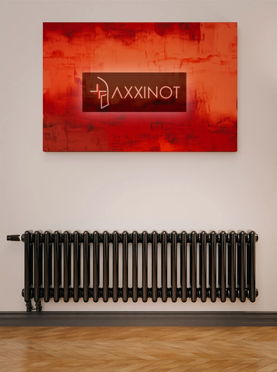 Axxinot Sentir 3030 - трехтрубный трубчатый радиатор высотой 300 мм, нижнее подключение с термовентилем, черный