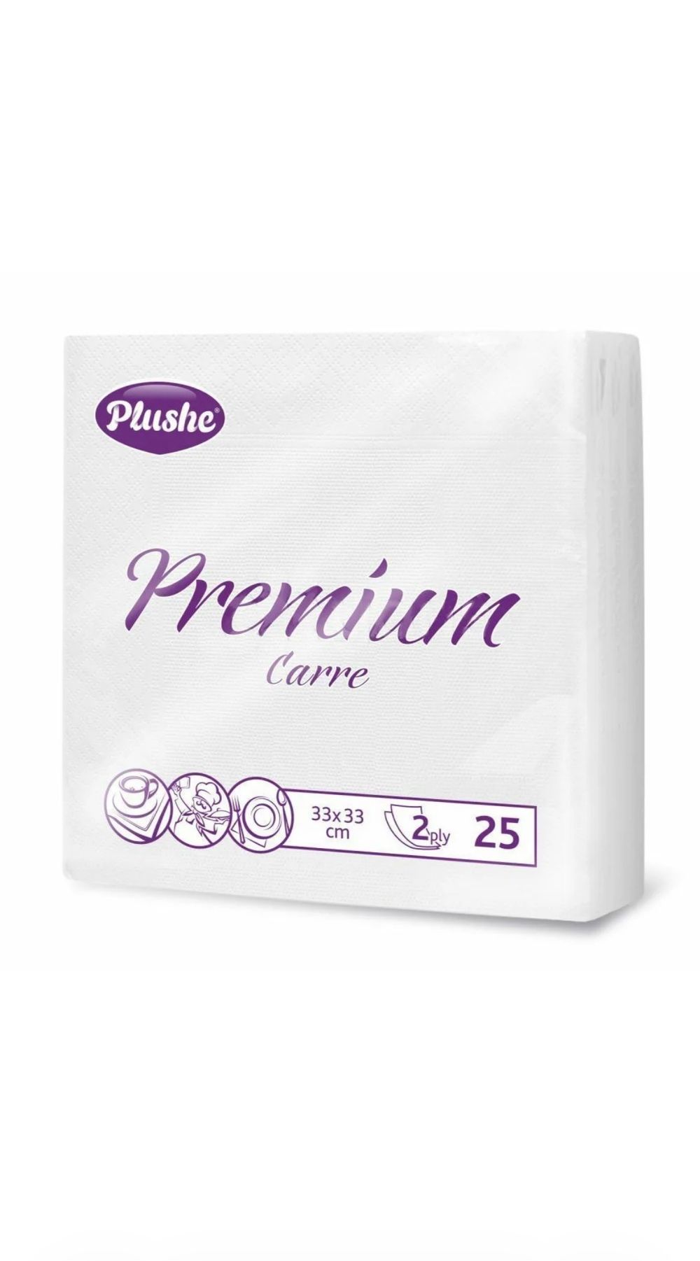 Бумажные салфетки Plushe premium carre intensiv ассорти 2 сл 25 листов