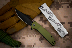 Нож Civivi Ortis C2013C сталь 9Cr18MoV BlackWash рукоять OD Green FRN