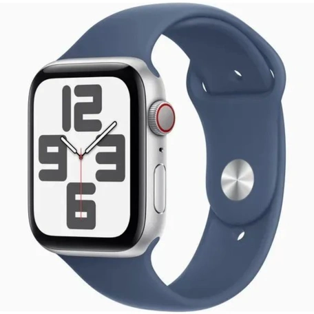 Умные часы Apple Watch SE 44 мм, Silver Aluminium, Denim Sport Band - S/M