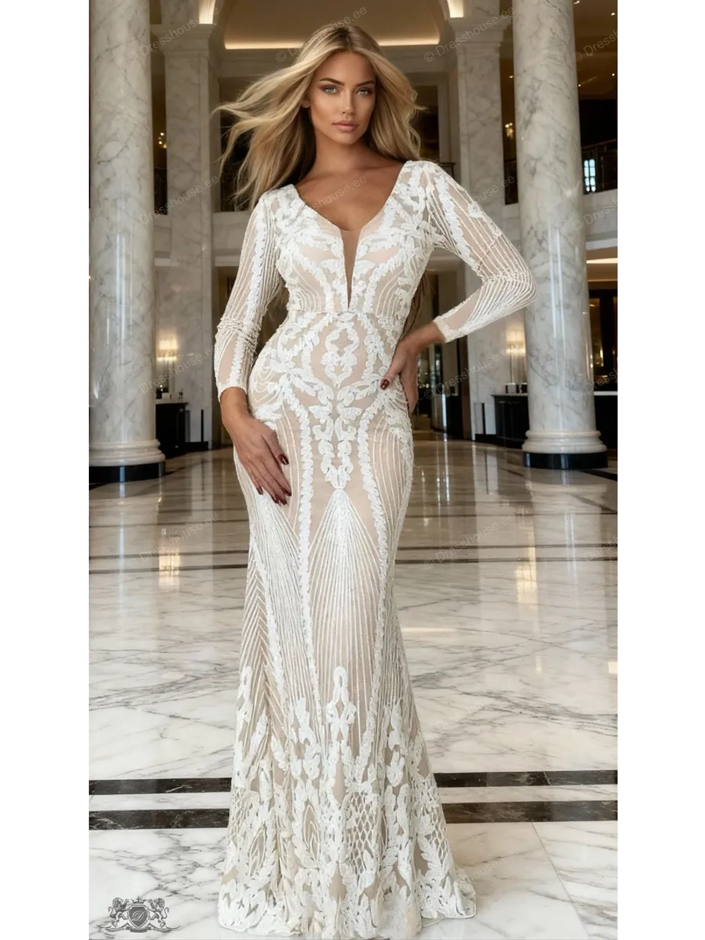 шикарное белое макси платье с пайетками + plus size