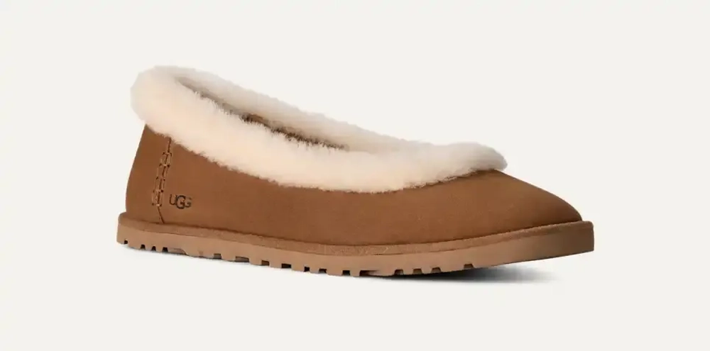 UGG Балетки Zora Bailarinas, каштановый