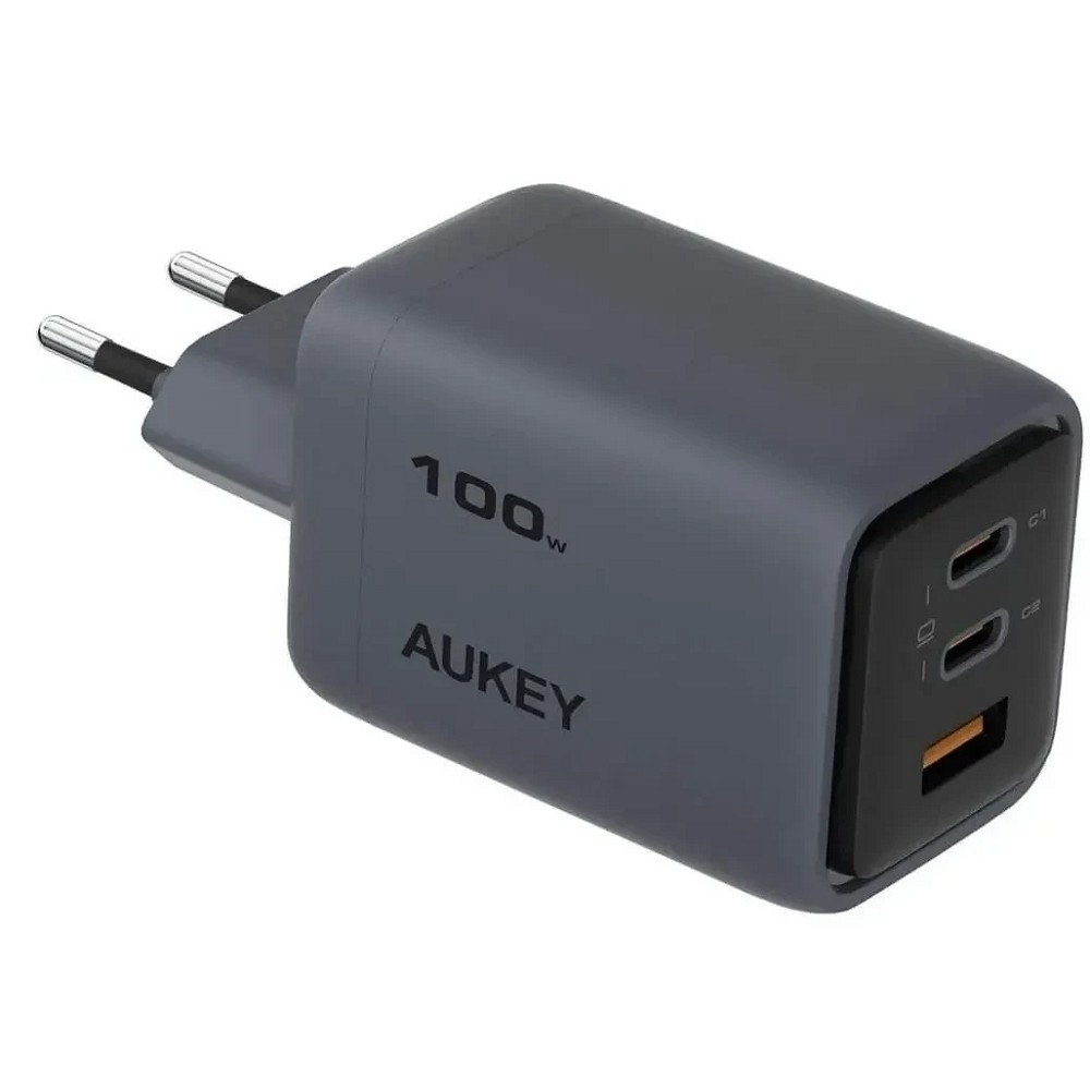 Сетевое зарядное устройство Aukey сетевое зарядное устройство Comet Mix 100W Gray (AWC-PA-C5G)