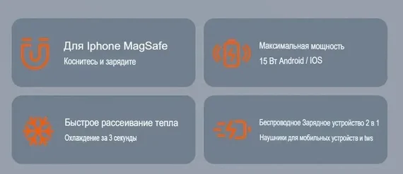 Mcdodo Беспроводное зарядное устройство MagSafe 15W 2 in 1 для iPhone 12/13/14/15 и наушников AirPods / Белый CH-2150