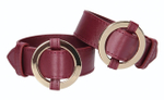 Бордовые наручники Halo Wrist & Ankle Cuffs (Цвет: бордовый)