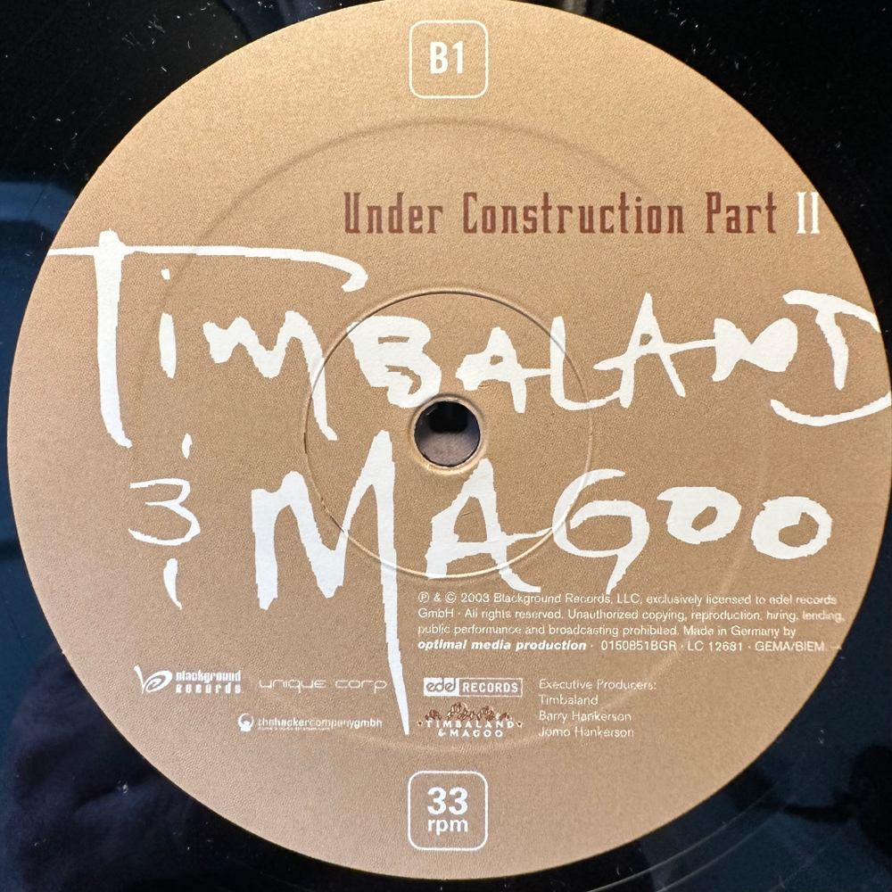 Timbaland & Magoo - Under Construction Part II 2LP (Германия 2003г.)