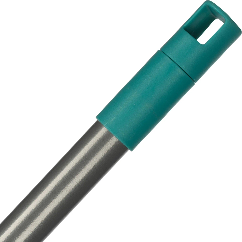Рукоятка (ручка) для инвентаря NV 120 см сталь d22 мм зелёная (с еврорезьбой, с отверстием для подвешивания)