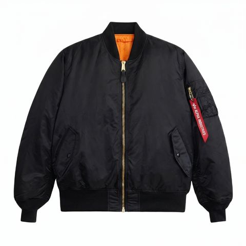 Бомбер Alpha Industries MA-1 Black (Черный)