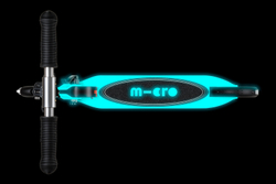Самокат Micro Sprite Glow (светится в темноте) LED, белый