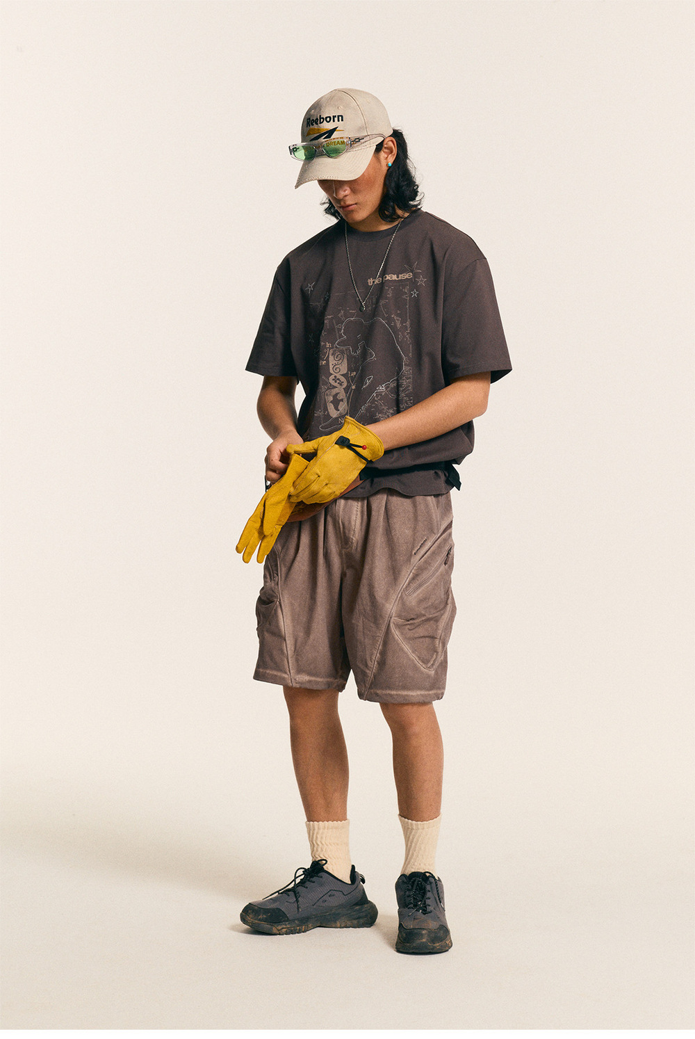Шорты Nothomme Monterest Garment Dyed коричневый