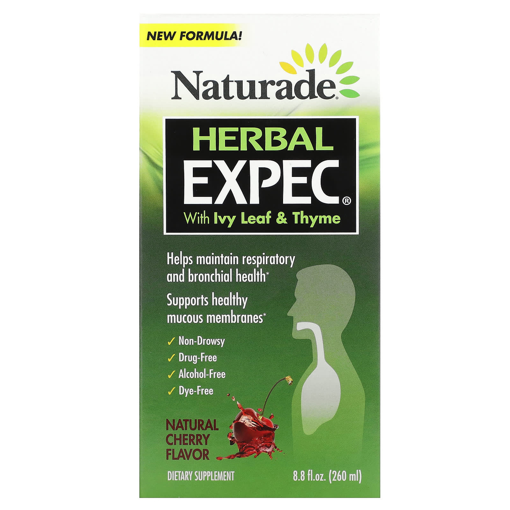 Naturade, Herbal EXPEC, натуральный вишневый вкус, 260 мл (8,8 жидк. унц.)