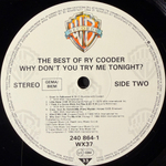 Ry Cooder – Why Don't You Try Me Tonight? The Best Of Ry Cooder (Германия 1986г.)