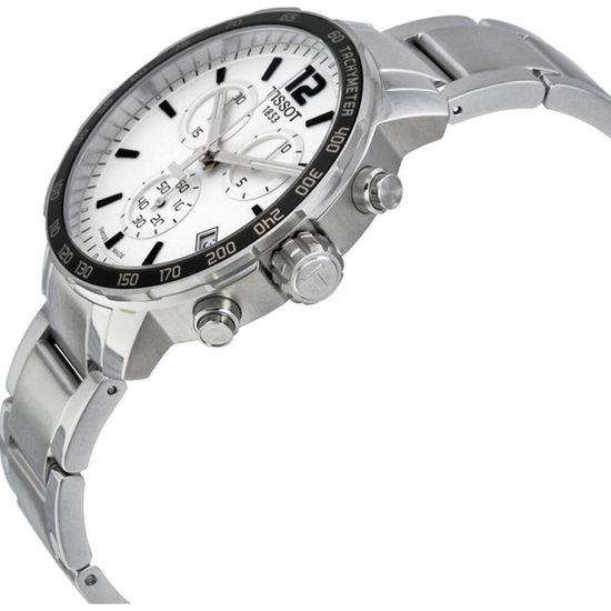 Мужские швейцарские часы с секундомером Tissot T095.417.11.037.00 вид сбоку
