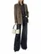 Сумка Saint Laurent Le 5 à 7 Hobo коричнево-бежевый