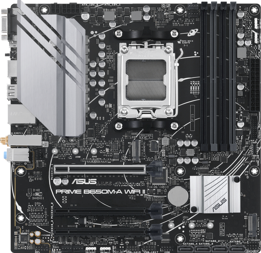 Материнская плата Asus PRIME B650M-A WIFI II (90MB1EG0-M0EAY0) RTL
