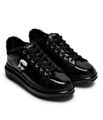 Кожаные кроссовки kapri Karl Lagerfeld - черный(KL62531S)