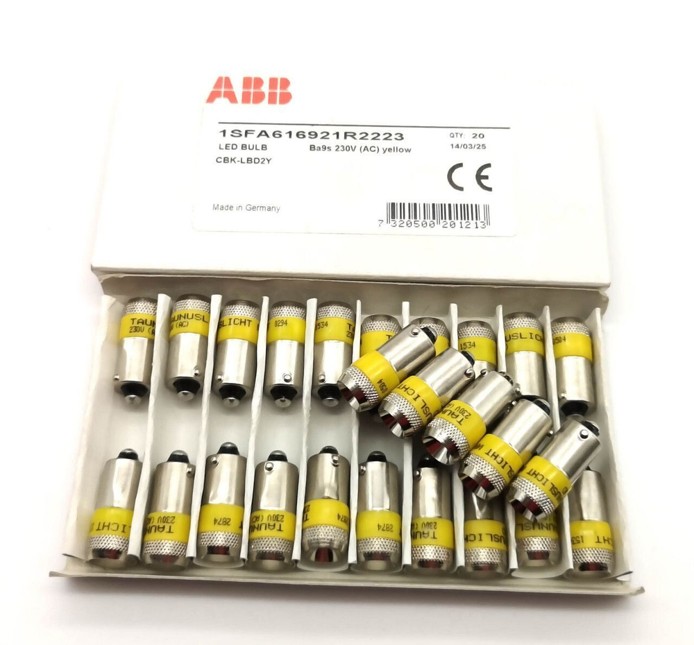 Сигнальная лампа (светодиод желтый) ABB KA2-2223 230В 1SFA616921R2223