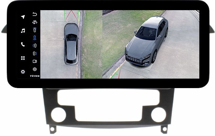 Магнитола для Ford S-Max, Galaxy 2 2006-2015 (климат) - Teyes LUX ONE 360 монитор 12.3" 2K QLED на Android 10, Быстрая, CarPlay, 4G SIM-слот, 4 камеры в комплекте
