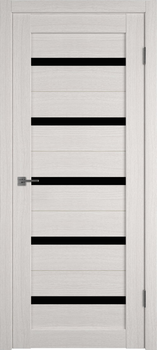 Дверь Atum 7 / Bianco / Black Gloss / Владимирские двери