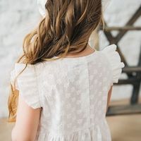 Платье хлопковое из шитья с крылышками "Зефир"