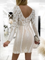 белое мини платье с пайетками + plus size