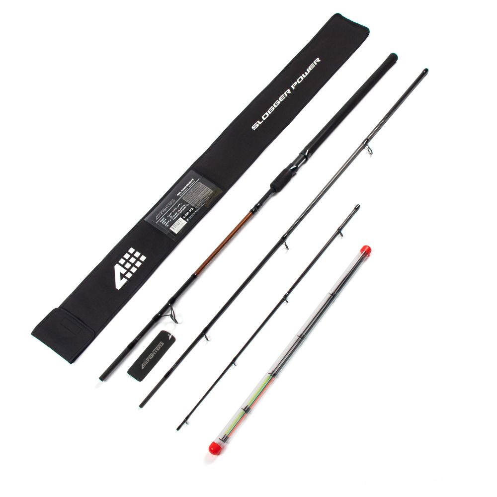 Удилище фидерное штекерное карбоновое 4 FIGHTERS Slogger Power FEEDER, 3,3 м, тест до 120 г