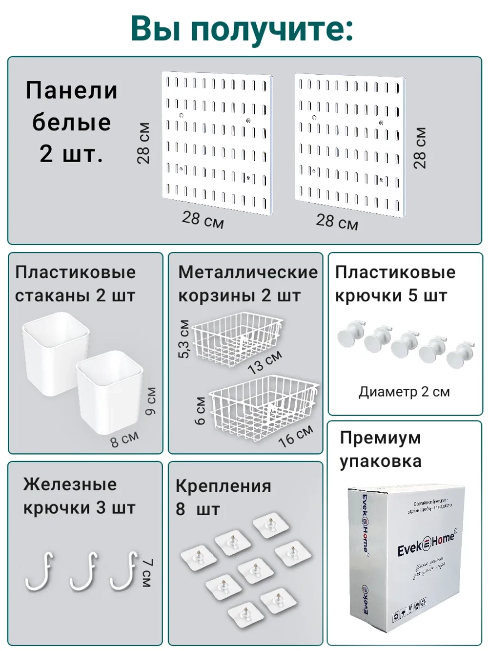 Настенный органайзер для канцелярии. Пегборд