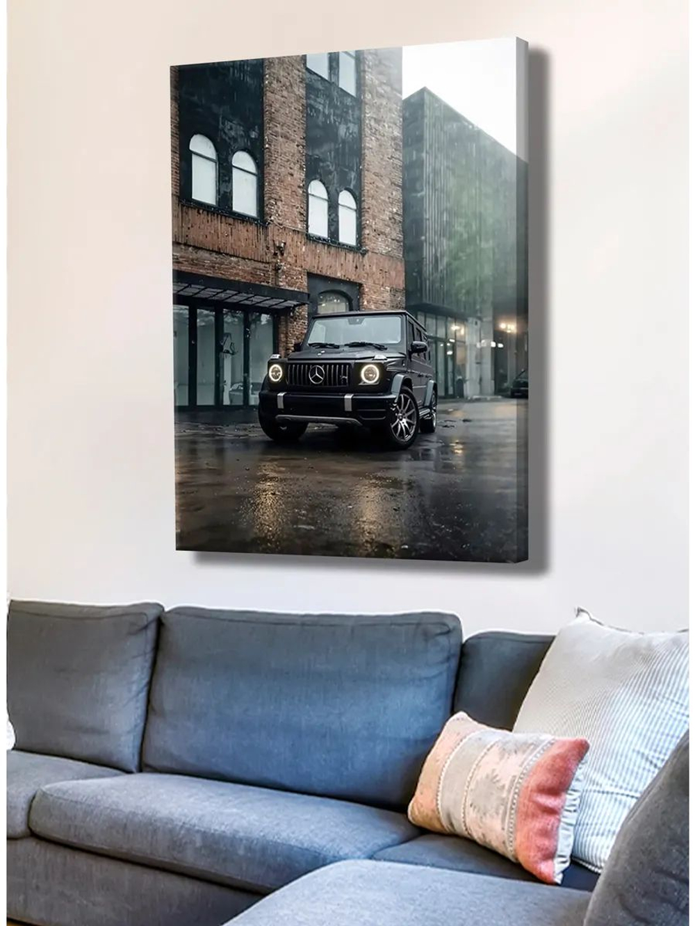 Картина "Land Rover Лесной Патруль",на стену 50х70см 1шт.
