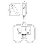 Смеситель сенсорный для раковины или столешницы латунь NOFER 07360M.220.S матовый