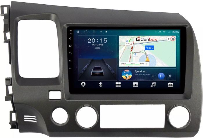 Магнитола для Honda Civic 8 4d 2005-2012 седан - CanBox 9-1061 Android 10, SIM-слот