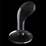 Прозрачный стимулятор простаты Flawless Clear Prostate Plug - 15 см. (Цвет: прозрачный)