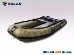 Лодка надувная моторная solar-420 strela jet tunnel