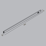 Магнитный трековый светильник Maytoni Basis TR190-1-10W4K-B
